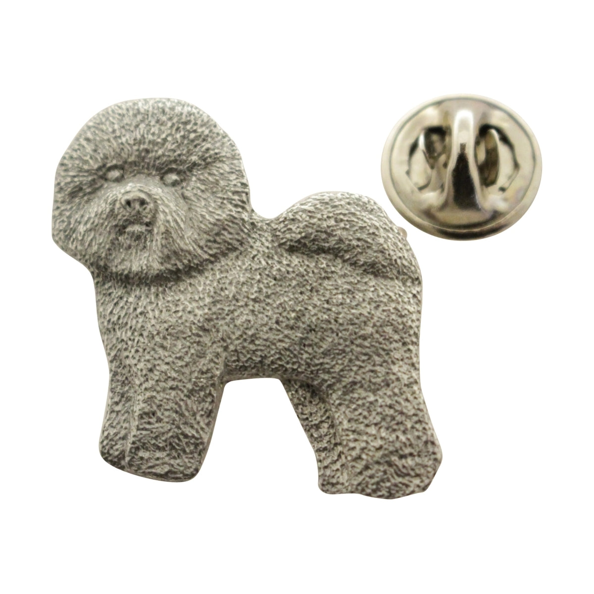 Bichon Frise Pin ~ Antiqued Pewter ~ Lapel Pin ~ Sarah's Treats & Treasures